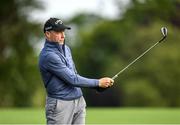 4 July 2022; Former jockey Mick Fitzgerald plays his second shot on the 10th during day one of the JP McManus Pro-Am at Adare Manor Golf Club in Adare, Limerick. Photo by Eóin Noonan/Sportsfile