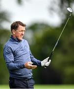 4 July 2022; Former jockey AP McCoy watches his second shot on the 10th during day one of the JP McManus Pro-Am at Adare Manor Golf Club in Adare, Limerick. Photo by Eóin Noonan/Sportsfile
