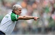 3 July 2022; Limerick manager John Kiely during the GAA Hurling All-Ireland Senior Championship Semi-Final match between Limerick and Galway at Croke Park in Dublin. Photo by David Fitzgerald/Sportsfile