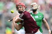 3 July 2022; Tom Monaghan of Galway during the GAA Hurling All-Ireland Senior Championship Semi-Final match between Limerick and Galway at Croke Park in Dublin. Photo by David Fitzgerald/Sportsfile