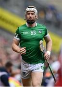 3 July 2022; Cian Lynch of Limerick warms up during the GAA Hurling All-Ireland Senior Championship Semi-Final match between Limerick and Galway at Croke Park in Dublin. Photo by David Fitzgerald/Sportsfile
