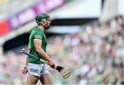 3 July 2022; Seán Finn of Limerick during the GAA Hurling All-Ireland Senior Championship Semi-Final match between Limerick and Galway at Croke Park in Dublin. Photo by David Fitzgerald/Sportsfile