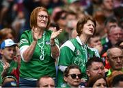 3 July 2022; Limerick supporters during the GAA Hurling All-Ireland Senior Championship Semi-Final match between Limerick and Galway at Croke Park in Dublin. Photo by David Fitzgerald/Sportsfile