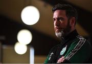 4 July 2022; Manager Stephen Bradley during a Shamrock Rovers press conference at Roadstone Group Sports Club in Dublin. Photo by Harry Murphy/Sportsfile
