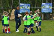 4 July 2022; Republic of Ireland international Rianna Jarrett during the INTERSPORT Elverys FAI Summer Soccer Schools at Curracloe United FC in Ballaghablake, Wexford. Photo by Piaras Ó Mídheach/Sportsfile