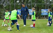 4 July 2022; Republic of Ireland international Rianna Jarrett during the INTERSPORT Elverys FAI Summer Soccer Schools at Curracloe United FC in Ballaghablake, Wexford. Photo by Piaras Ó Mídheach/Sportsfile