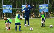 4 July 2022; Republic of Ireland international Rianna Jarrett during the INTERSPORT Elverys FAI Summer Soccer Schools at Curracloe United FC in Ballaghablake, Wexford. Photo by Piaras Ó Mídheach/Sportsfile