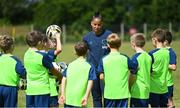 4 July 2022; Republic of Ireland international Rianna Jarrett during the INTERSPORT Elverys FAI Summer Soccer Schools at Curracloe United FC in Ballaghablake, Wexford. Photo by Piaras Ó Mídheach/Sportsfile