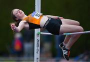 3 July 2022; Clodagh Donohoe of Nenagh Olympic A.C. competing in the Girl's U16 High Jump during day one of the Irish Life Health National Juvenile Track and Field Championships at Tullamore in Offaly. Photo by George Tewkesbury/Sportsfile