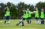 4 July 2022; Ted Murphy during the INTERSPORT Elverys FAI Summer Soccer Schools at Curracloe United FC in Ballaghablake, Wexford. Photo by Piaras Ó Mídheach/Sportsfile