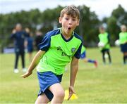 4 July 2022; Jacob Ramage during the INTERSPORT Elverys FAI Summer Soccer Schools at Curracloe United FC in Ballaghablake, Wexford. Photo by Piaras Ó Mídheach/Sportsfile