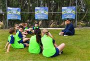 4 July 2022; Republic of Ireland international Rianna Jarrett during the INTERSPORT Elverys FAI Summer Soccer Schools at Curracloe United FC in Ballaghablake, Wexford. Photo by Piaras Ó Mídheach/Sportsfile