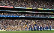 2 July 2022; Kilkenny and Clare players parade behind the Artane Band before the GAA Hurling All-Ireland Senior Championship Semi-Final match between Kilkenny and Clare at Croke Park in Dublin. Photo by Harry Murphy/Sportsfile
