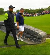 4 July 2022; Tiger Woods of USA walks to the first green during day one of the JP McManus Pro-Am at Adare Manor Golf Club in Adare, Limerick. Photo by Ramsey Cardy/Sportsfile