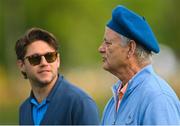 4 July 2022; Actor Bill Murray, right, and musician Niall Horan during day one of the JP McManus Pro-Am at Adare Manor Golf Club in Adare, Limerick. Photo by Ramsey Cardy/Sportsfile