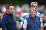 4 July 2022; Former footballers, from left, John Terry, Kenny Dalgish and Alan Hansen during day one of the JP McManus Pro-Am at Adare Manor Golf Club in Adare, Limerick. Photo by Ramsey Cardy/Sportsfile