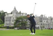 4 July 2022; Former footballer John Terry plays from the 18th fairway during day one of the JP McManus Pro-Am at Adare Manor Golf Club in Adare, Limerick. Photo by Ramsey Cardy/Sportsfile