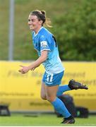 4 July 2022; Dearbhaile Beirne of Peamount United celebrates after scoring her side’s equalising goal during the SSE Airtricity Women's National League match between DLR Waves v Peamount United at UCD Bowl in Belfield, Dublin. Photo by George Tewkesbury/Sportsfile