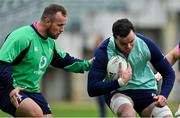 5 July 2022; James Ryan, right, and Ed Byrne during Ireland rugby squad training at North Harbour Stadium in Auckland, New Zealand. Photo by Brendan Moran/Sportsfile
