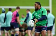 5 July 2022; Bundee Aki during Ireland rugby squad training at North Harbour Stadium in Auckland, New Zealand. Photo by Brendan Moran/Sportsfile