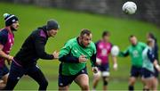 5 July 2022; Ed Byrne, centre, during Ireland rugby squad training at North Harbour Stadium in Auckland, New Zealand. Photo by Brendan Moran/Sportsfile