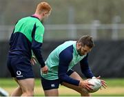 5 July 2022; Stuart McCloskey, right, and Ciaran Frawley during Ireland rugby squad training at North Harbour Stadium in Auckland, New Zealand. Photo by Brendan Moran/Sportsfile