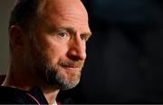 5 July 2022; Ireland assistant coach Mike Catt during an Ireland media conference at North Harbour Stadium in Auckland, New Zealand. Photo by Brendan Moran/Sportsfile