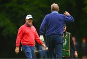 5 July 2022; Paul McGinley of Ireland and Brian Evans, right, during day two of the JP McManus Pro-Am at Adare Manor Golf Club in Adare, Limerick. Photo by Ramsey Cardy/Sportsfile