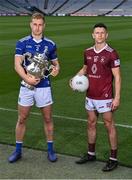 5 July 2022; Cavan footballer Padraig Faulkner and Westmeath footballer Ronan O'Toole are pictured at a GAA promotional event for the final of the inaugural Tailteann Cup between Cavan and Westmeath at Croke Park. Photo by Piaras Ó Mídheach/Sportsfile