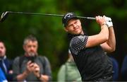 5 July 2022; Danny Willett of England watches his drive from the 14th tee box during day two of the JP McManus Pro-Am at Adare Manor Golf Club in Adare, Limerick. Photo by Ramsey Cardy/Sportsfile