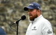 5 July 2022; Shane Lowry of Ireland during a press conference at day two of the JP McManus Pro-Am at Adare Manor Golf Club in Adare, Limerick. Photo by Eóin Noonan/Sportsfile