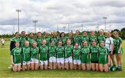 5 July 2022; The Limerick team during the LGFA National Under 17 Player Development Programme Festival Day at the GAA National Games Development Centre in Abbotstown, Dublin. Photo by David Fitzgerald/Sportsfile