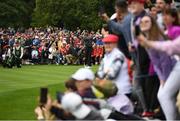 5 July 2022; Tiger Woods of USA watches his drive from the 1st tee box during day two of the JP McManus Pro-Am at Adare Manor Golf Club in Adare, Limerick. Photo by Eóin Noonan/Sportsfile