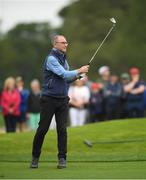 5 July 2022; Former Celtic and Republic of Ireland manager Martin O'Neill plays the second hole during day two of the JP McManus Pro-Am at Adare Manor Golf Club in Adare, Limerick. Photo by Eóin Noonan/Sportsfile