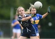 5 July 2022; Action from the match between Tipperary and Dublin Fingal during the LGFA National Under 17 Player Development Programme Festival Day at the GAA National Games Development Centre in Abbotstown, Dublin. Photo by David Fitzgerald/Sportsfile