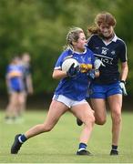5 July 2022; Action from the match between Tipperary and Dublin Fingal during the LGFA National Under 17 Player Development Programme Festival Day at the GAA National Games Development Centre in Abbotstown, Dublin. Photo by David Fitzgerald/Sportsfile