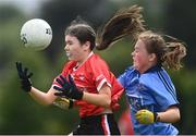 5 July 2022; Action from the match between Dublin South and Cork Red during the LGFA National Under 17 Player Development Programme Festival Day at the GAA National Games Development Centre in Abbotstown, Dublin. Photo by David Fitzgerald/Sportsfile