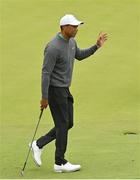 5 July 2022; Tiger Woods of USA acknowledges the crowd on the 5th green during day two of the JP McManus Pro-Am at Adare Manor Golf Club in Adare, Limerick. Photo by Ramsey Cardy/Sportsfile
