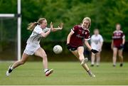 5 July 2022; Action from the shield final between Kildare and Galway during the LGFA National Under 17 Player Development Programme Festival Day at the GAA National Games Development Centre in Abbotstown, Dublin. Photo by David Fitzgerald/Sportsfile