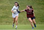 5 July 2022; Action from the Shield final between Kildare and Galway during the LGFA National Under 17 Player Development Programme Festival Day at the GAA National Games Development Centre in Abbotstown, Dublin. Photo by David Fitzgerald/Sportsfile