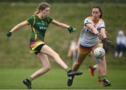 5 July 2022; Action from the plate final between Meath Na Boinne and Meath Royals during the LGFA National Under 17 Player Development Programme Festival Day at the GAA National Games Development Centre in Abbotstown, Dublin. Photo by David Fitzgerald/Sportsfile