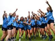 5 July 2022; The Dublin North team celebrate with the cup during the LGFA National Under 17 Player Development Programme Festival Day at the GAA National Games Development Centre in Abbotstown, Dublin. Photo by David Fitzgerald/Sportsfile