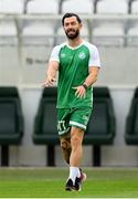 5 July 2022; Richie Towell of Shamrock Rovers before the UEFA Champions League 2022/23 First Qualifying Round First Leg match between Shamrock Rovers and Hibernians at Tallaght Stadium in Dublin. Photo by Stephen McCarthy/Sportsfile