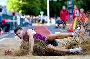 5 July 2022; Jack Roach of Great Britain competing in the AON men's long jump during the BAM Cork City Sports at Munster Technological University Athletics Stadium in Bishopstown, Cork. Photo by Sam Barnes/Sportsfile