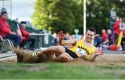 5 July 2022; Shane Howard of Ireland competing in the AON men's long jump during the BAM Cork City Sports at Munster Technological University Athletics Stadium in Bishopstown, Cork. Photo by Sam Barnes/Sportsfile