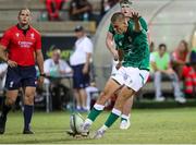 5 July 2022; Sam Prendergast of Ireland converts a penalty during the Six Nations U20 summer series match between Ireland and England at Payanini Centre in Verona, Italy. Photo by Roberto Bregani/Sportsfile