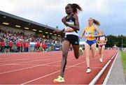 5 July 2022; Stella Rutto of Romania competing in the BAM Ireland women's 3000m during the BAM Cork City Sports at Munster Technological University Athletics Stadium in Bishopstown, Cork. Photo by Sam Barnes/Sportsfile