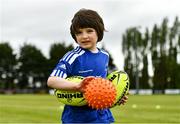 6 July 2022; Ed Fagan, aged 7, during the 2022 Bank of Ireland Leinster Rugby Inclusion Camp at St Mary's College RFC in Dublin. Photo by Sam Barnes/Sportsfile