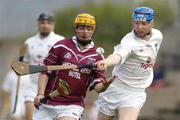16 May 2004; John Shaw, Westmeath, in action against David Harney, Kildare. Guinness Leinster Senior Hurling Championship, Westmeath v Kildare, Cusack Park, Mullingar, Co. Westmeath. Picture credit; Pat Murphy / SPORTSFILE