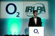 19 May 2004; BBC TV presenter and MC Craig Doyle speaking at the O2 Irish Rugby Union Players Association Awards at the Burlington Hotel, Dublin. Picture credit; Brendan Moran / SPORTSFILE